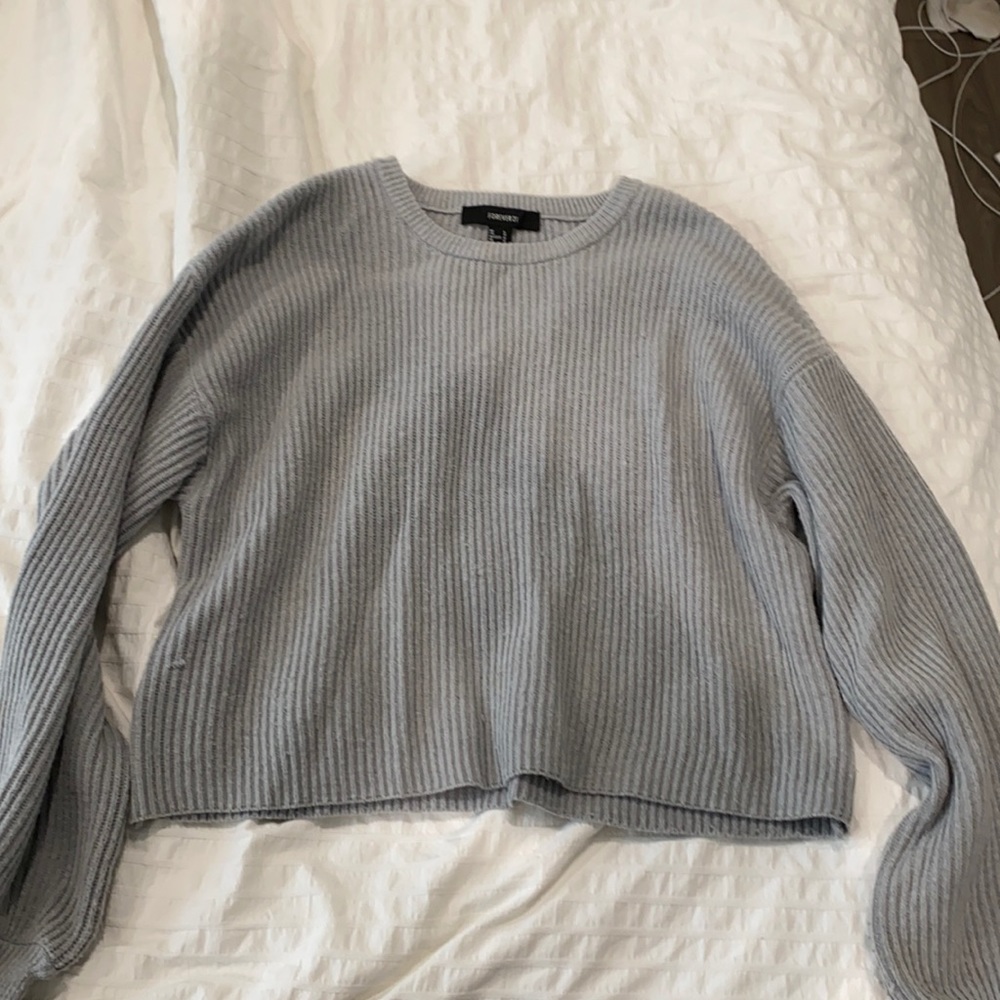grey sweater